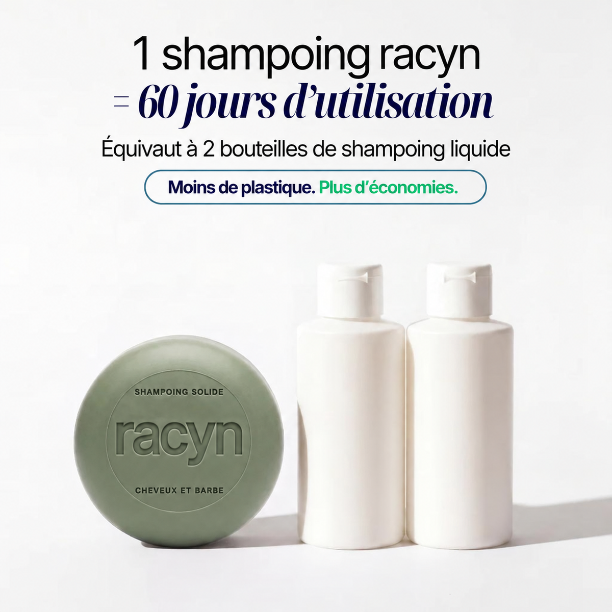 SHAMPOING SOLIDE ANTI-PELLICULAIRE · CHEVEUX & BARBE