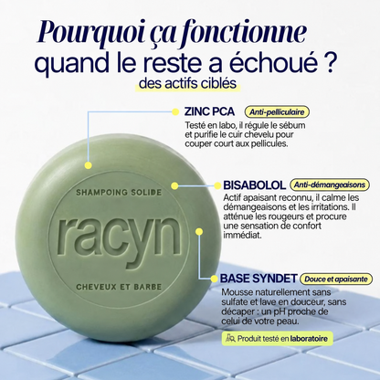 SHAMPOING SOLIDE ANTI-PELLICULAIRE · CHEVEUX & BARBE