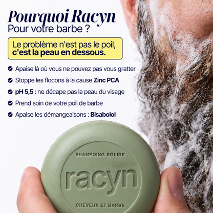 SHAMPOING SOLIDE ANTI-PELLICULAIRE · CHEVEUX & BARBE